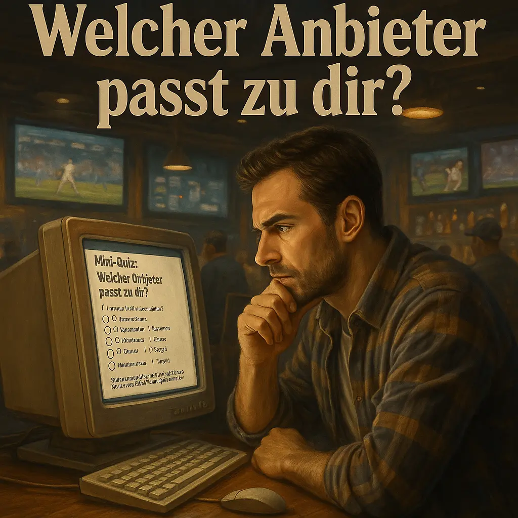Welcher Wettanbieter passt zu dir Illustration